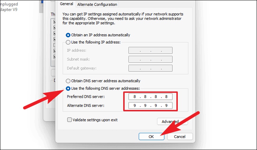 تغییر ip در ویندوز 11