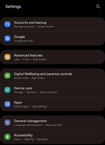 رابط کاربری One UI 6.0