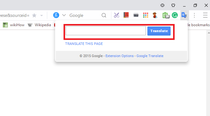 افزونه Google Translate Extension