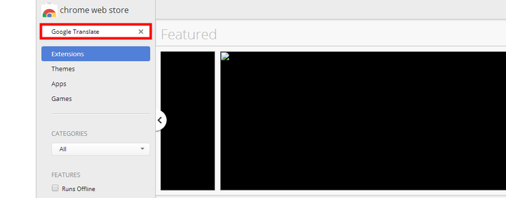 افزونه Google Translate Extension