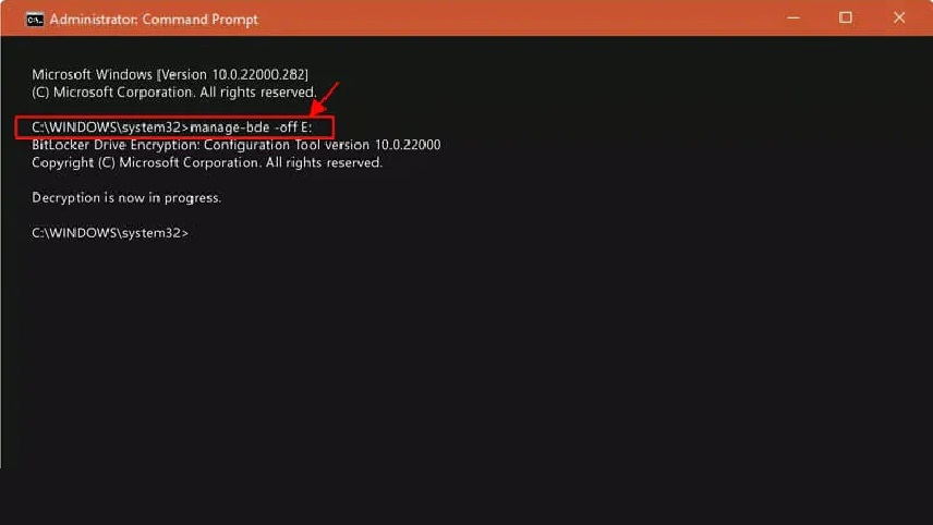 استفاده از cmd برای حل مشکل bitlocker در ویندوز 10