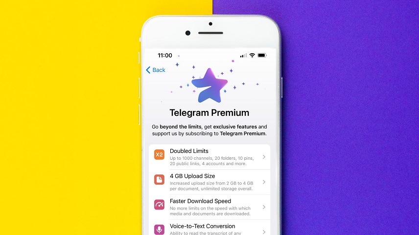 ساخت 4 اکانت تلگرام با تهیه اشتراک پریمیوم
