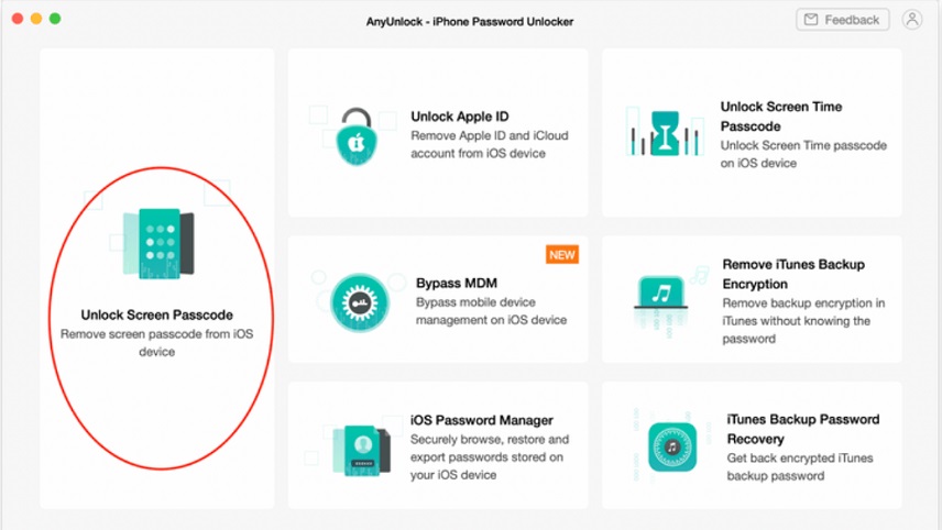باز کردن قفل آیفون با برنامه AnyUnlock