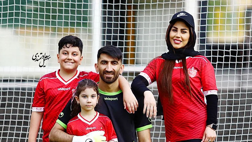 علیرضا بیرانوند و همسرش