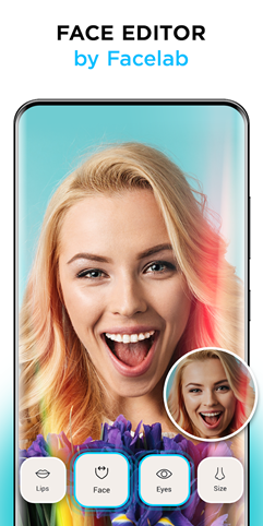 برنامه تغییر چهره Facelab - Selfie Face Editor