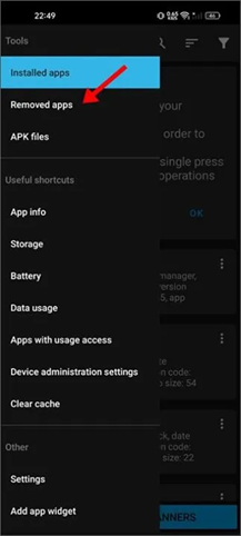 بازیابی برنامه های پاک شده گوشی