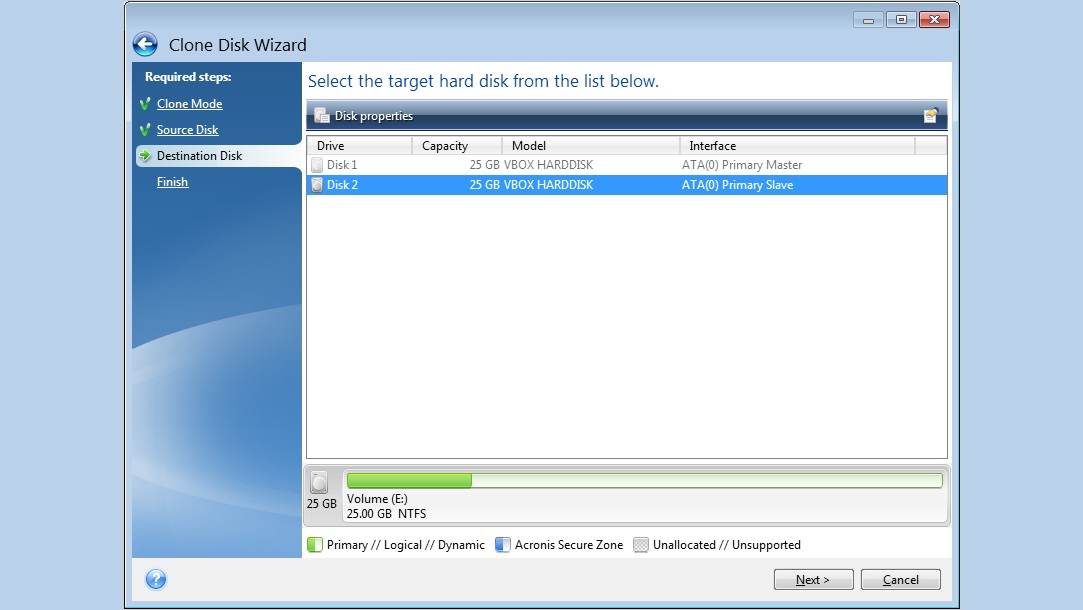 انتقال ویندوز از hdd به ssd با آکرونیس