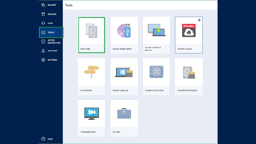 انتقال ویندوز به هارد دیگر با acronis