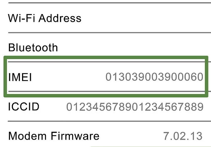 دریافت کد imei آیفون
