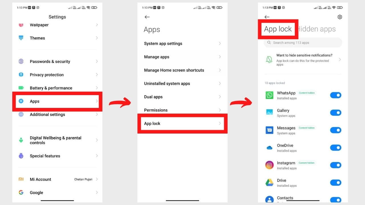 تنظیمات دوربین Redmi Note 12