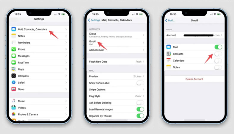 استفاده از اکانتهای Gmail و Yahoo