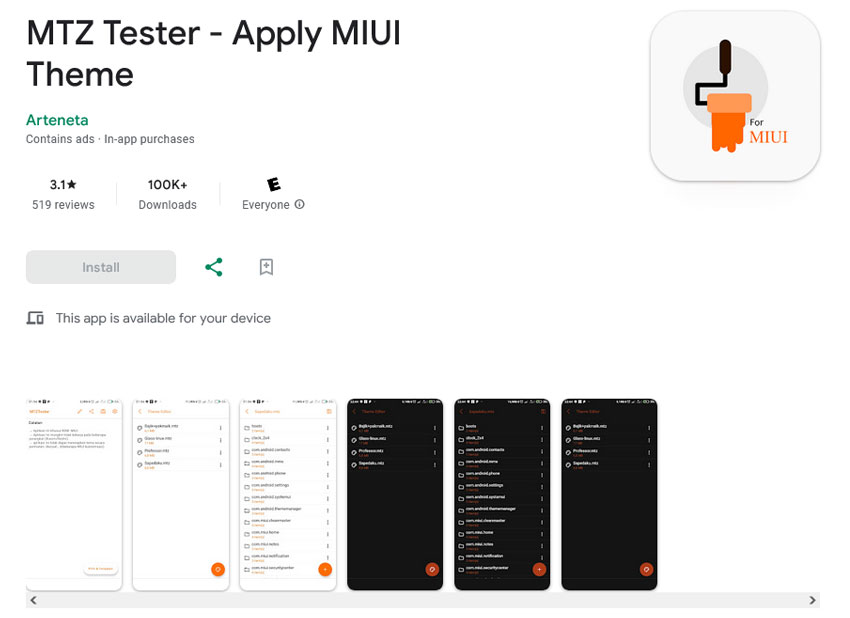 برنامه MTZ Tester