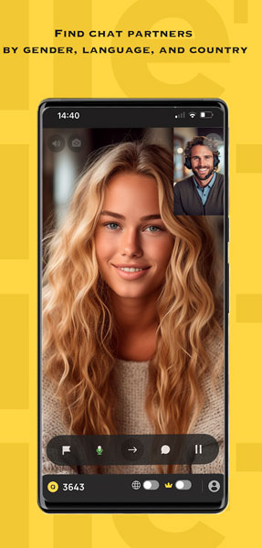 6. برنامه Chatroulette؛ از بهترین اپلیکیشنهای چت تصویری ناشناس