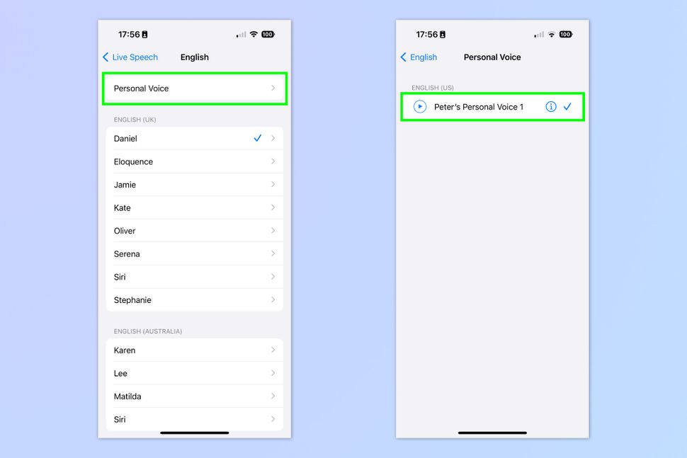 آموزش ساخت صدای شخصی در آپدیت iOS 17