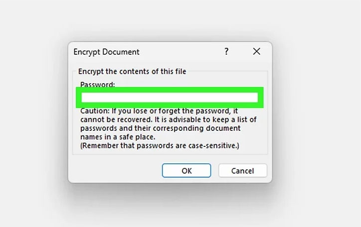 آموزش رمز گذاشتن بر روی فایل ورد