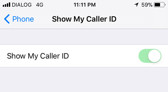 کنترل کنید Caller ID شما روشن باشد!