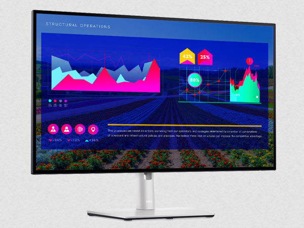 بهترین مانیتور ترید از هر نظر: Dell UltraSharp U2722D