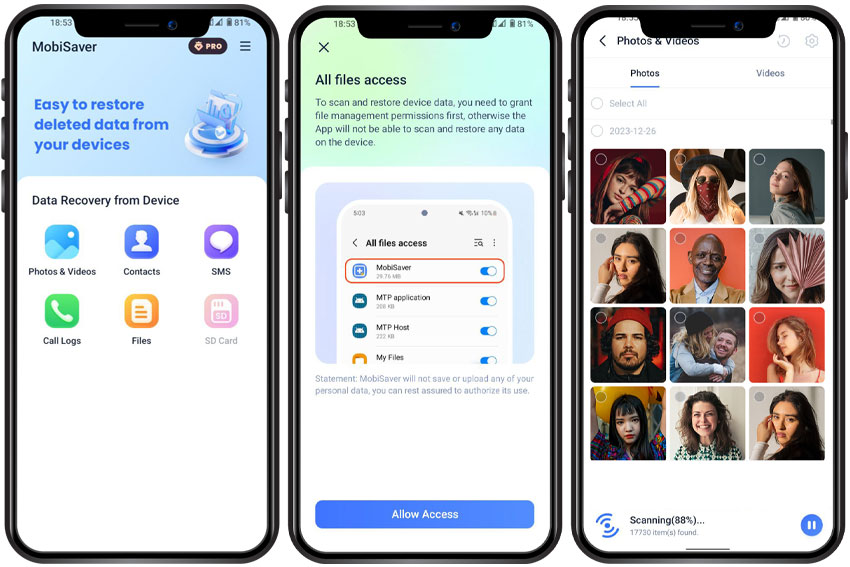 راه اندازی برنامه EaseUS MobileSaver