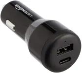 AmazonBasics USB-C Car Charger