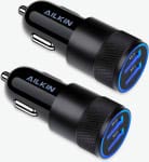 AILKIN USB Dual Port Car Charger
