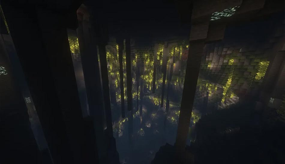 کوه تو خالی: 8486672581758651406 از بهترین سیدهای Minecraft