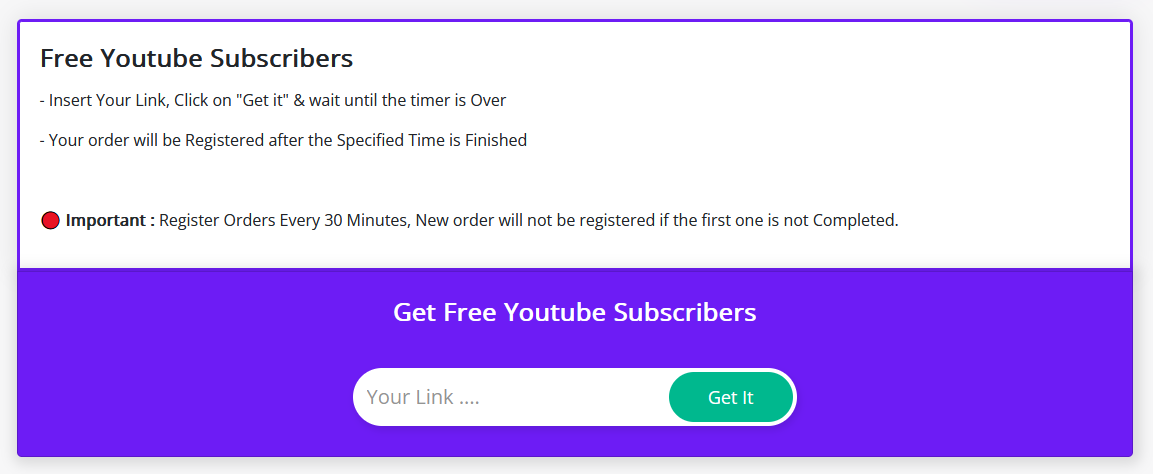 free youtube subscriber