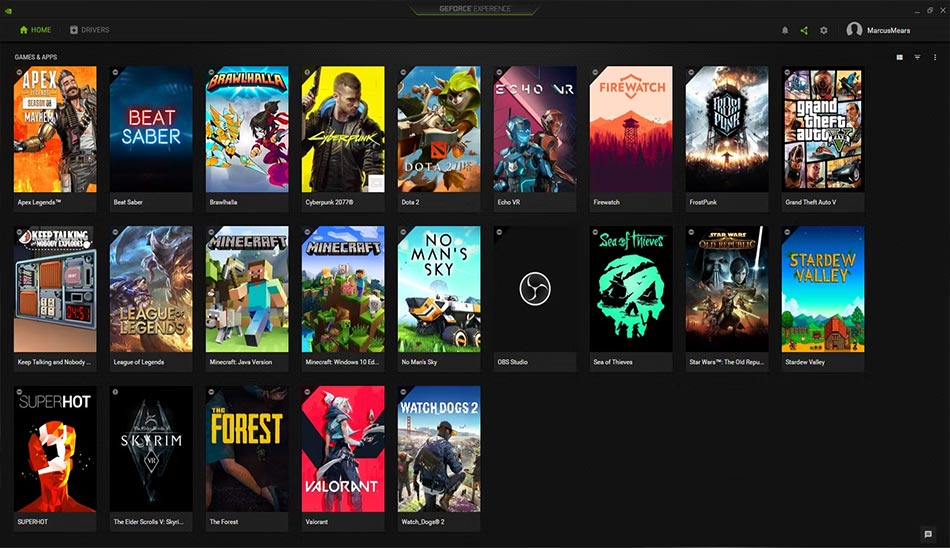 7. GeForce Experience
