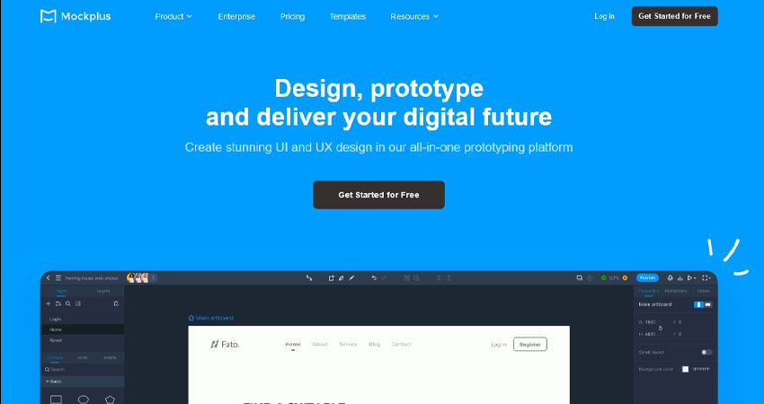 ابزار طراحی و ساخت نمونه اولیه Mockplus