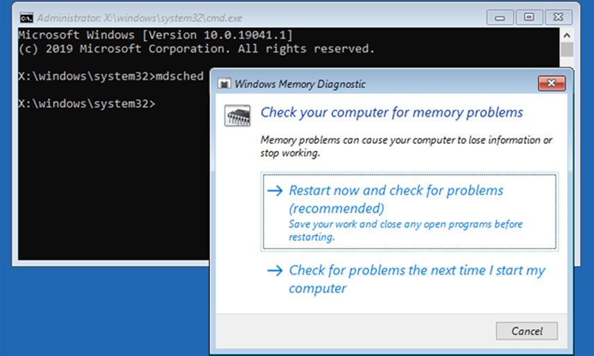 Windows-Memory-Diagnostic برای رفع خطاهای ویندوز