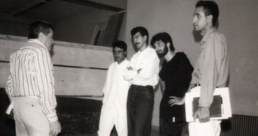 حمید فرخ نژاد و رضا عطاران در کلاسهای بازیگری مرحوم سمندریان