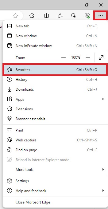 بکاپ گیری برای انتقال و دریافت بوک مارک ها در Edge