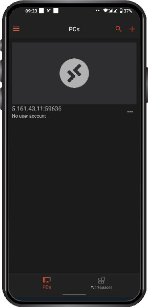 ذخیره سرور مجازی در برنامه ریموت دسکتاپ