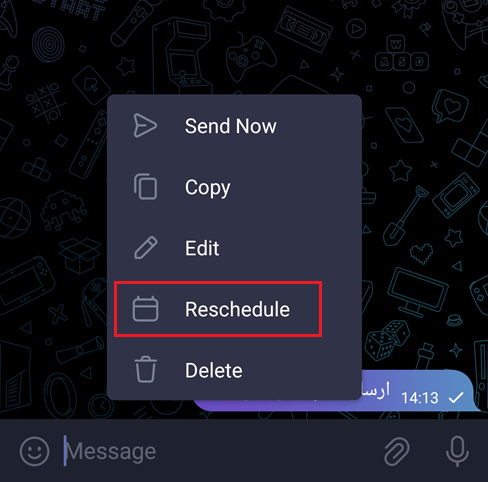 زمانبندی پیام در تلگرام