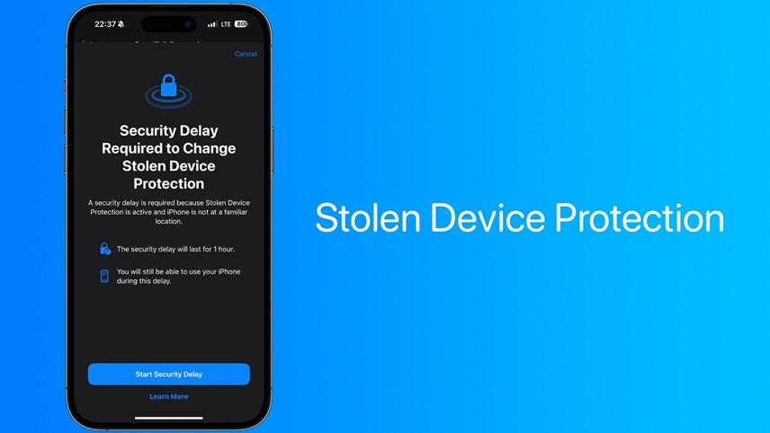 ویژگی Stolen Device Protection آیفون