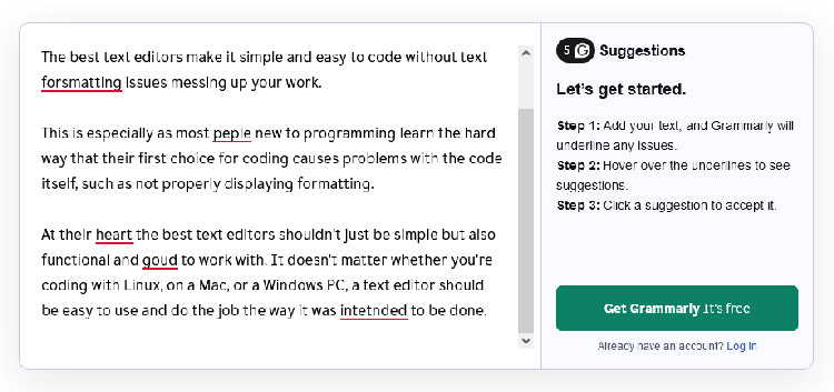 معروفترین سایت غلط یاب انگلیسی: Grammarly