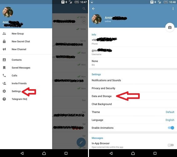 علت پاک شدن فایل های تلگرام