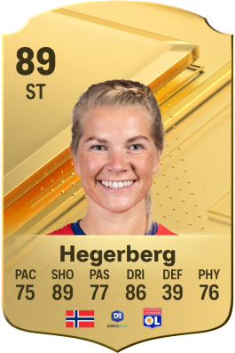 آدا هگربرگ Ada Hegerberg با قدرت 89