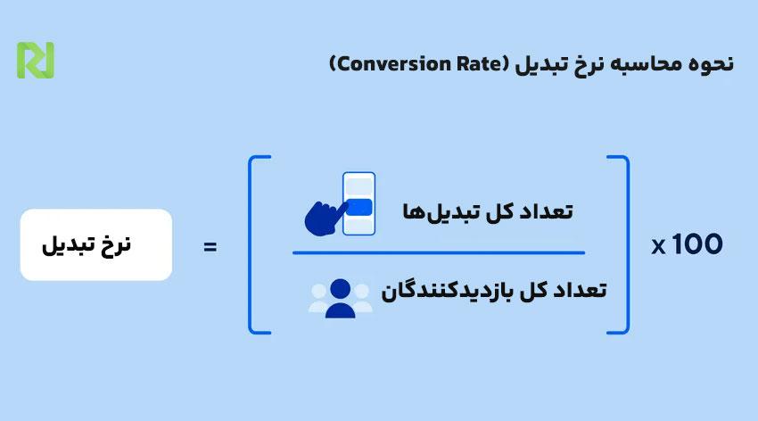 محاسبه نرخ تبدیل