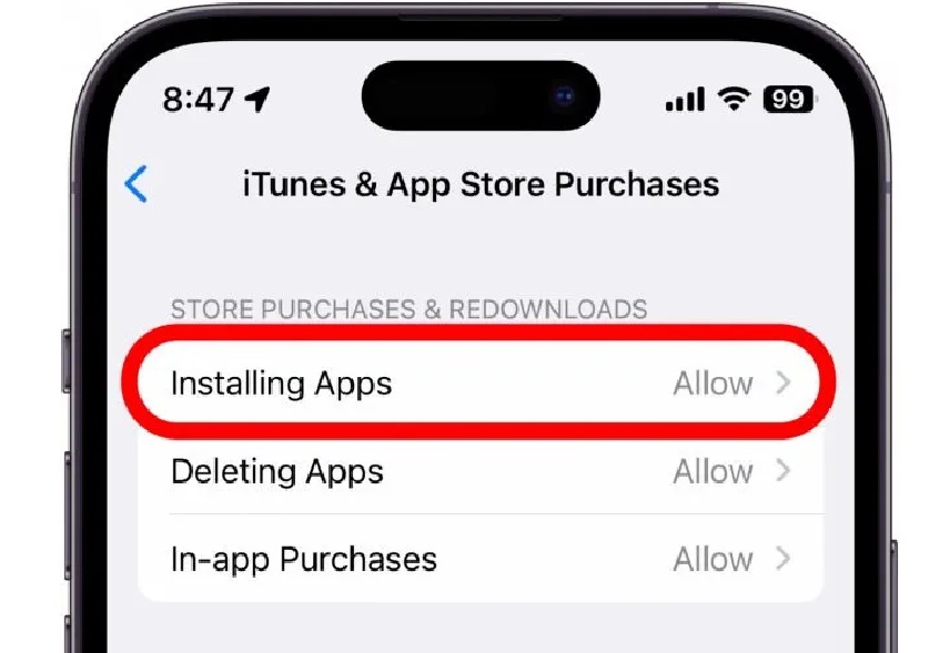 رفع مشکل عدم دانلود اپ استور